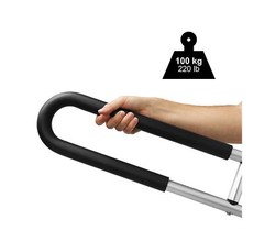 Pepe – Padded Folding Handicap Grab Bars for Toilet (x2 Units, 23″), Toilet H…