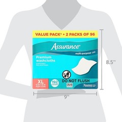 Premium XL Disposable Pre-Moistened Washcloths Adults Sensitive Skin Hygiene New