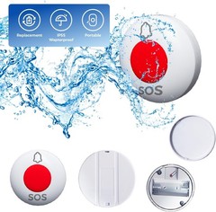 2 UNITS Caregiver Pager Wireless Call Button Elderly Emergency Alert System