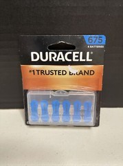 Duracell Hearing Aid Batteries Size 675 (Blue) 6 Pack Expires March 2024 Sealed