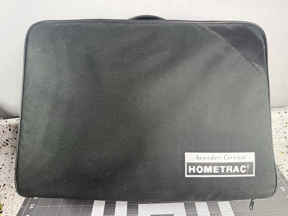 Saunder Cervical Neck Traction Home Trac Deluxe Device w/ Travel Case