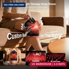 3-in-1 Red Light Therapy Knee Brace, 240 LEDs 660nm & 850nm Infrared Light Thera