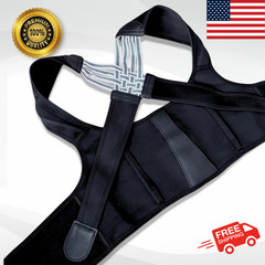 Adjustable Posture Corrector Shoulder Brace – Back & Neck Support for Men Women
