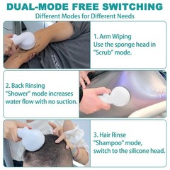 Irtme Bedside Bath System for Bedridden Elderly Paralyzed, Intelligent No-Water