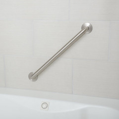 Bathroom Handicap Safety Grab Bar, 24-Inch Length, 1.25 Inch Diameter, Shower, 5