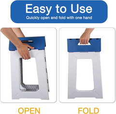 Foldable Small Waterproof Plastic Corner Stool for Bathroom – Foldable Non-Slip