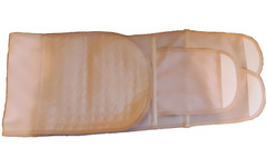 Womens Adjustable Stomach 3 way Abdominal Support Band Belly Binder LARGE Beige