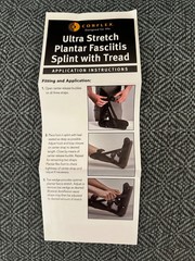 NEW Corflex 37-4333 Ultra Stretch PF Splint W-Tread. Large