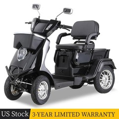 1000W Heavy Duty 4 Wheels 2-Seat Mobility Scooter for Seniors & Adults 500 lbs