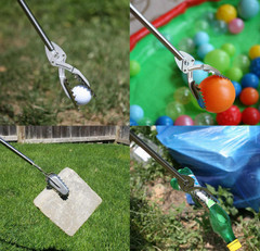 Stainless Steel Grabber Reacher Tool Heavy Duty Trash Picker Tongs, 40 Inch