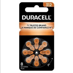 Duracell Hearing Aid Size 312 Batteries, 32 Count