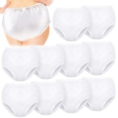 Weewooday 10 Pcs Waterproof Incontinence Underpants Plastic Pants Incontinence