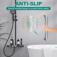 2 Pack 16 Inch Grab Bars for Bathtubs and Showers, Safety Bathroom Shower Grab B