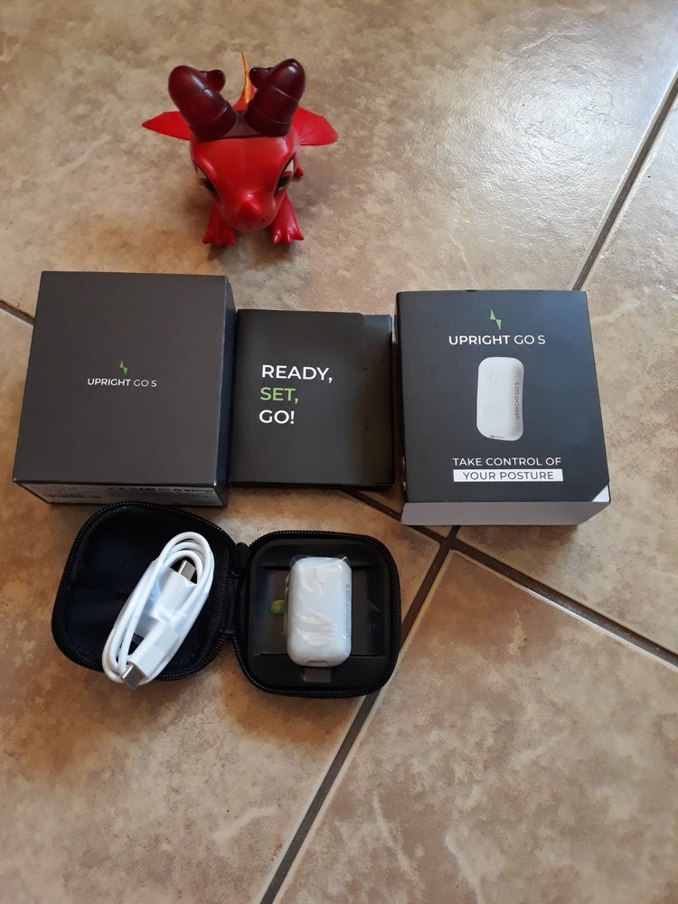Upright GO S Posture Trainer Unisex OS White Smart Wearable Sensor-NEW-OPEN BOX