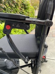 Pride Jazzy Carbon Folding Power Wheelchair Black Carbon Fiber Joystick Travel