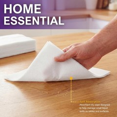 Disposable Dry Wipes for Adults, Soft & Absorbent Personal Towels, Bulk 800 C…