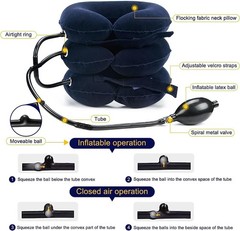 Adjustable Neck Stretcher & Cervical Traction Device for Pain Relief – Home Use