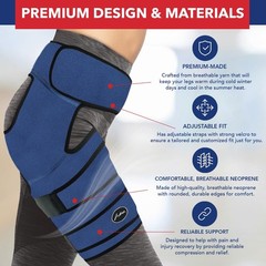 Dr. Arthritis Stabilizing Hip Brace for Men & Women, Thigh Compression Sleeve…
