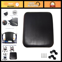 Replacement Seat Cushion for Rollator Walker 12″x12″ – Black, Comfort Support Pa