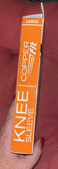 COPPER Fit FREEDOM COPPER INFUSED COMPRESSION KNEE SLEEVE Unisex – Large