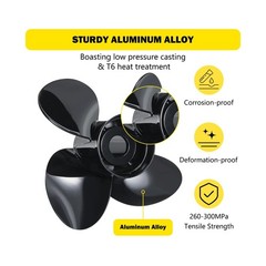 YOUNG PROPS 13 1/2 x 15 (Hub Kits Included) Upgrade Aluminum Boat Propeller f…