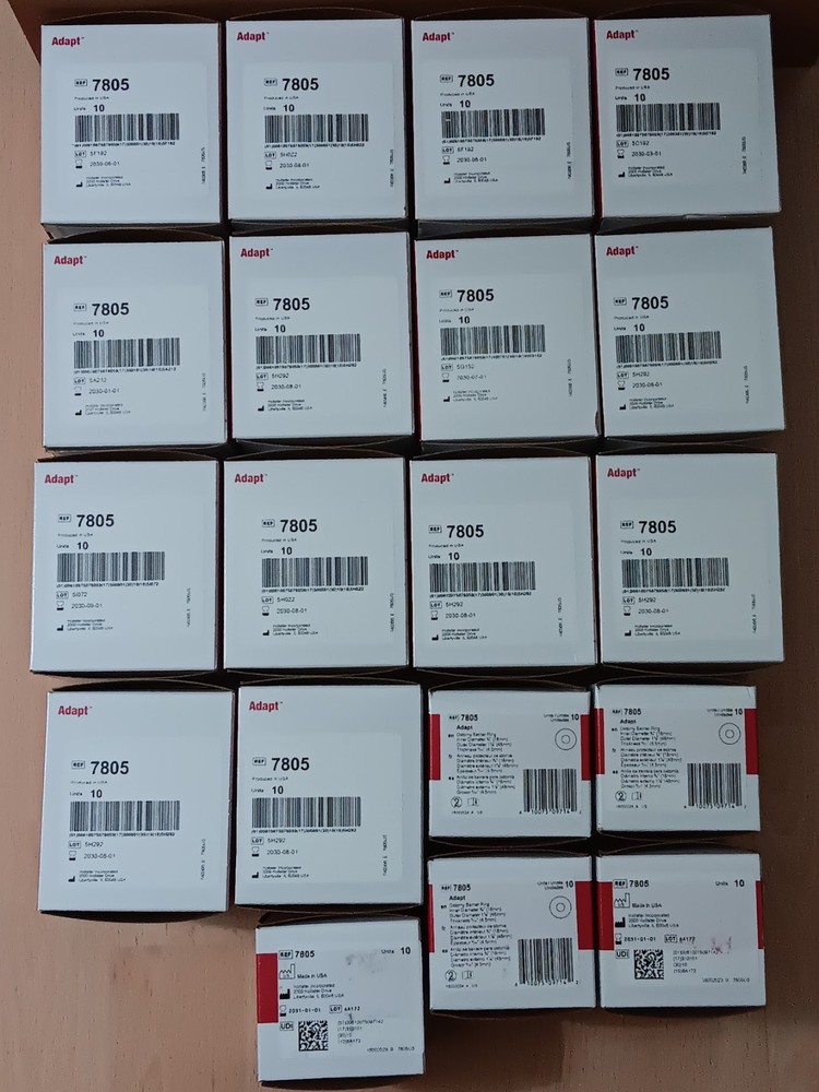 Lot of 19 Boxes Hollister Adapt Ostomy Barrier Rings 2” 48mm 7805 Expire 2030-31