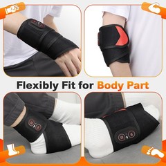 Cordless Wrist Heating Pad Wrap Heated Wrist Brace with Vibration Hand Massager