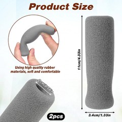 2Pcs Heavy Duty Foam Cane Handle Grip Replacement for Standard Sized Offset Cane