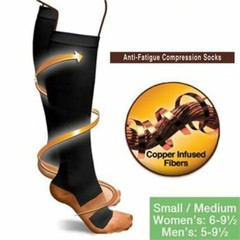 3 Pack Bamboo Compression Socks (20-30 mmHg) Moisture Wicking Support Stocking
