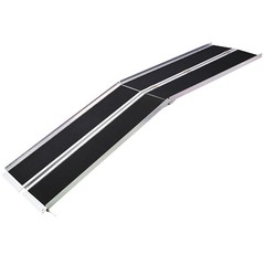 10FT Telescopic Wheelchair Ramp Threshold Ramp Access Ramps Aluminum Entry Ramp
