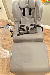 Freedom Concepts Chill Out Chair Ottoman Medium -Gray Vinyl Tray Special Needs