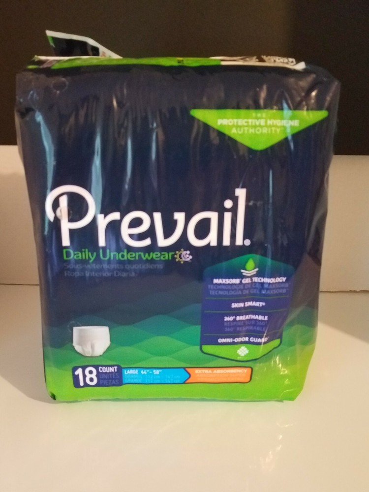 Prevail Daily Underwear Large 44-58in. 18ct 1 Pack