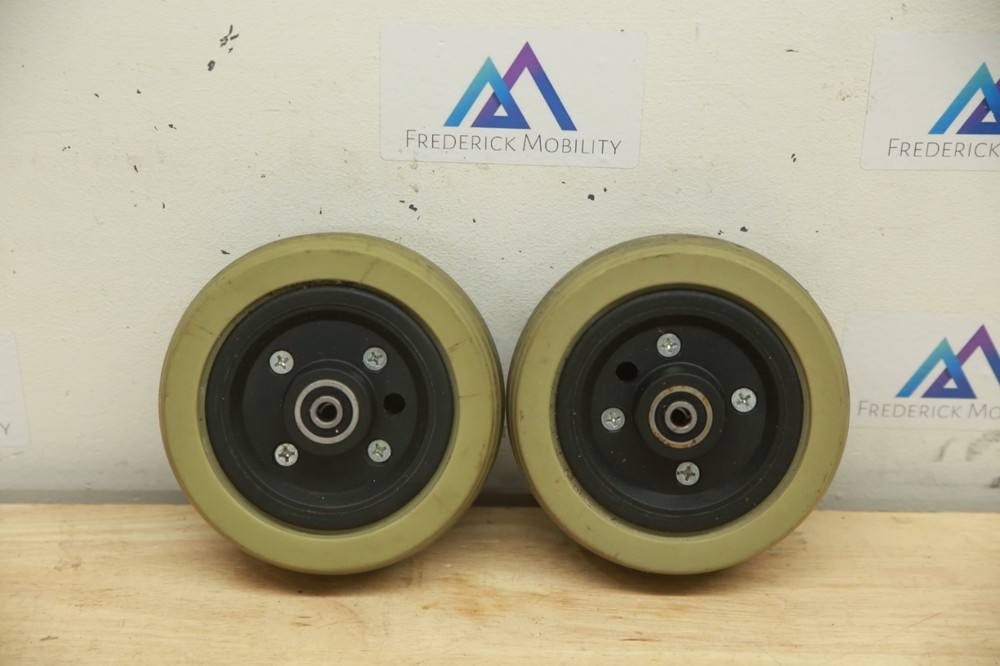 PAIR Caster Wheels Tires for Jazzy Select, 6, 600 610 J6 Power Chairs