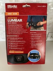 Mueller Sport Care Lumbar Adjustable Back Brace One Size 28-50 in Model #6721