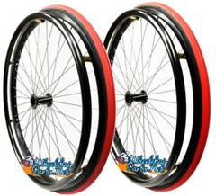24″ (540) 36 Spoke Wheelchair Wheel With Aluminum Pushrim With Tire Options