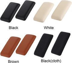 Car Armrest Cushion, 2 Pcs Car Knee Leg Elbow Cushion, Removable Soft Leather Pa