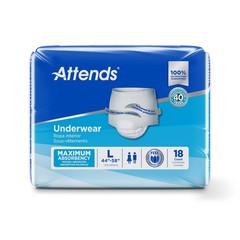 Attends Disposable Underwear Large AP0730 Heavy 72 Ct