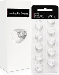Double Vent 8mm-Hearing Aid Domes for Oticon Minifit, Oticon Hearing Aid Supp…