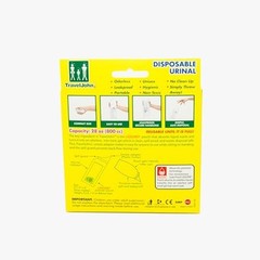 TravelJohn Disposable Urinal for Men, Women & Children 3 ea (Pack of 3)