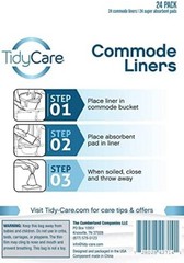 Convenient Commode Liners & Absorbent Pads Set – Leak-Proof for Safe Disposal