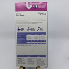 Sigvaris Soft Opaque 15-20 mmHg Closed Toe Knee High Sock Size: Small Short (SS)