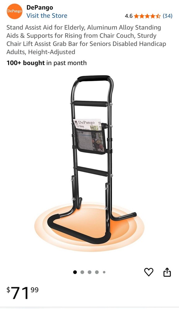 DePango Aluminum Alloy Stand Assist for Elderly Support Aid New
