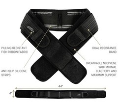 Sacroiliac Hip Belt for Women Regular (Hip Size 32"- 45"), Black