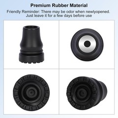8 PCS 3/4 Inch Cane Tips Heavy Duty Rubber Anti Slip Replacement Foot Caps