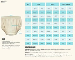 Essot Adult Diaper Light Absorbent Layer 4XL Beige Cover Silent Waterproof