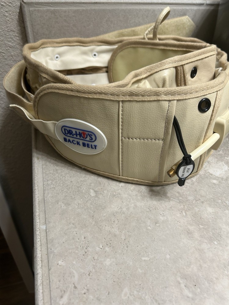 DR-HO’S 2-in-1 Back Relief Belt B 42-55 Beige Inflatable Pain Relief- BELT ONLY