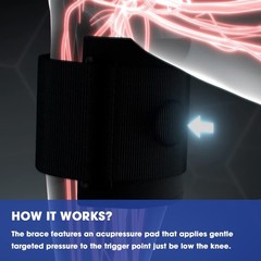 Sciatica Pain Relief Device – Comfortable Black Neoprene Brace