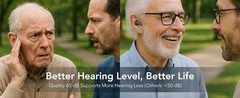 F1-P OTC Hearing Aids for Seniors, AI Noise Reduction, Easy App Control…