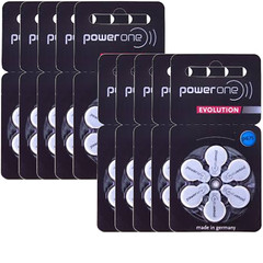 60 Varta Power One Evolution Hearing Aid Batteries P675 10 x 6 Pack PR44