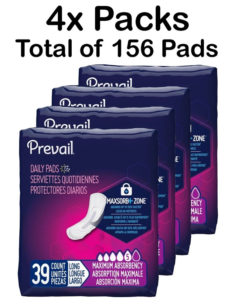 Prevail Daily Women’s Incontinence Bladder Control Pads Liners Regular / Long ✅